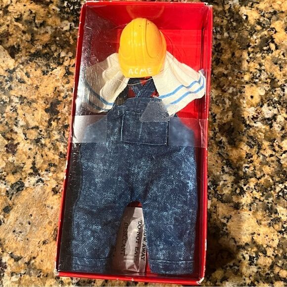 Vintage Construction Worker Uniform Christmas Ornament Department 56 - Picture 1 of 5